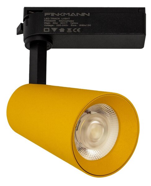 Faro LED 30W Monofase Giallo CRI92 Bianco Variabile 38° - Bridgelux LED Colore Bianco Variabile CCT