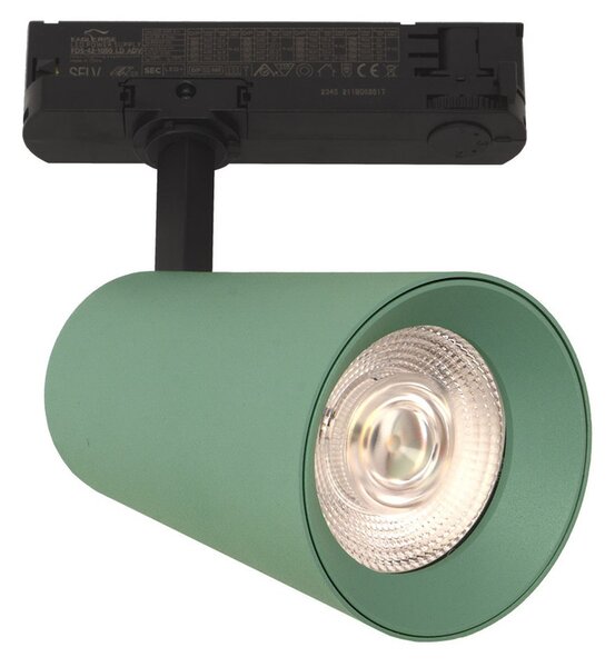 Faro LED 40W Trifase Verde CRI92 Bianco Variabile 38° - Bridgelux LED Colore Bianco Variabile CCT