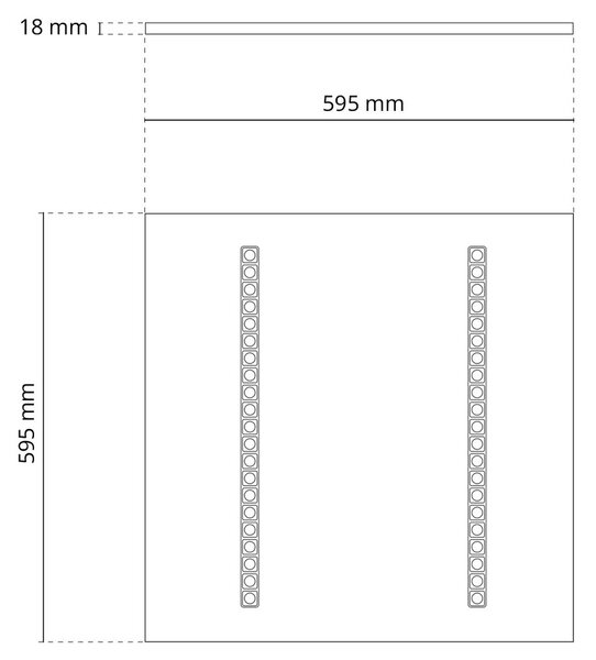 Pannello LED 60x60 28W 36W 42W CCT CRI92 con driver Philips Colore Bianco Variabile CCT