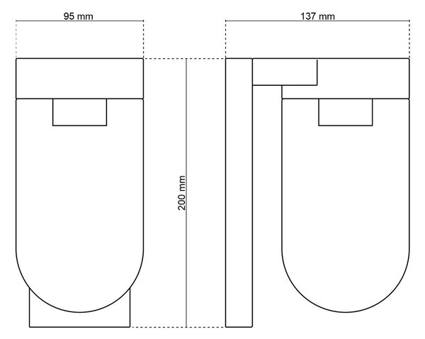 Applique da Esterno Color Legno con Base E27 IP54