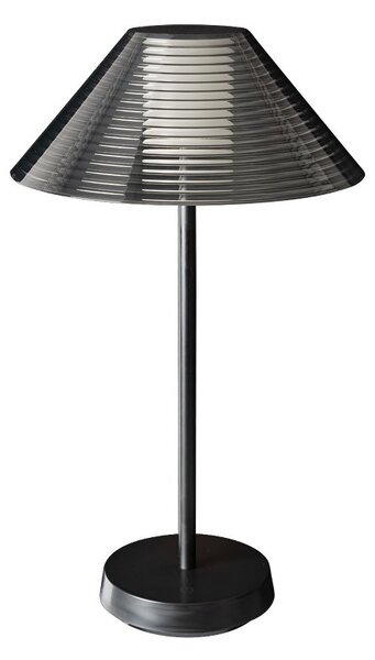 Lampada da Tavolo Ricaricabile 1.5W Bianco Caldo Dimmerabile - Nera