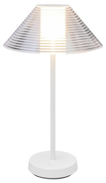 Lampada da Tavolo Ricaricabile 1.5W Bianco Caldo Dimmerabile - Bianca