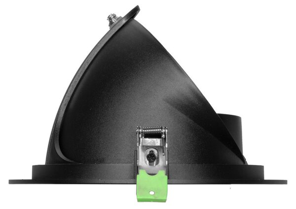 Faro LED Incasso 42W Nero Orientabile Foro Ø210mm con driver Philips Colore Bianco Variabile CCT