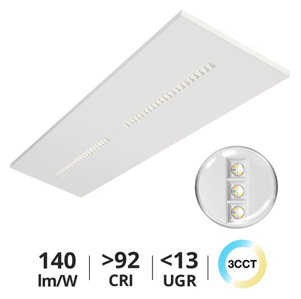 Pannello LED 120x30 28W 36W 42W CCT CRI92 con driver Philips Colore Bianco Variabile CCT