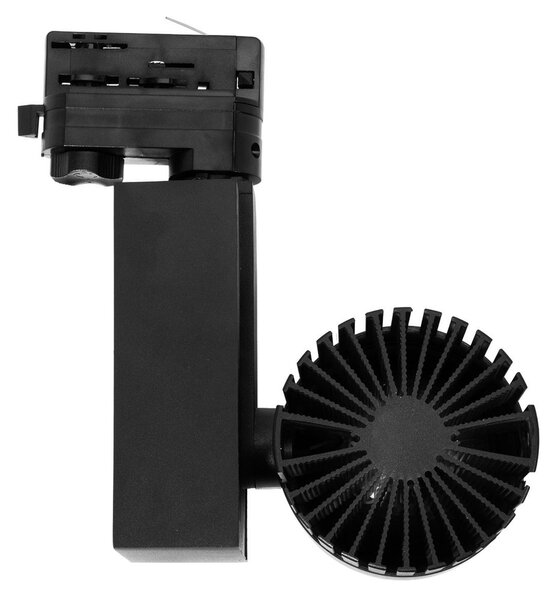 Faro LED 40W Binario Trifase Nero CRI92 100° Bridgelux LED Colore Bianco Caldo 2.700K