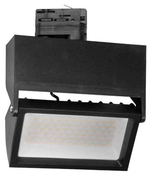Faro LED 44W Rettangolare Trifase CRI92 CCT Nero con driver Philips Colore Bianco Variabile CCT