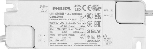 Pannello LED 120x60 42W CCT Bianco Variabile UGR19 con driver Philips Colore Bianco Variabile CCT