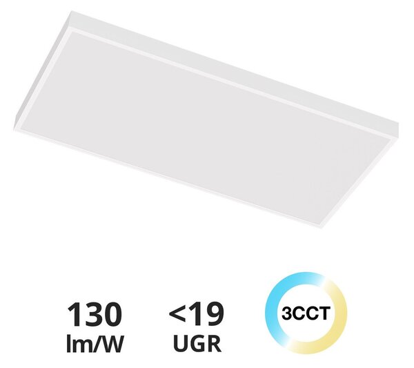 Plafoniera LED 120x60 42W UGR19 Bianco Variabile con driver Philips Colore Bianco Variabile CCT