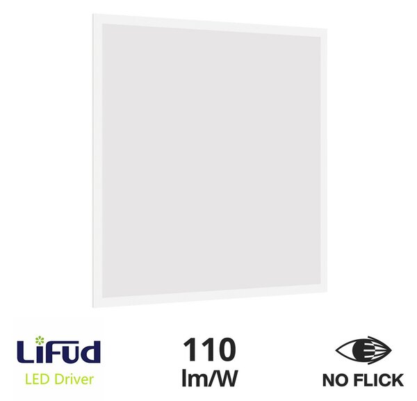 Pannello LED 60x60 40W IP40 No-Flickering - LIFUD Driver Colore Bianco Naturale 4.000K