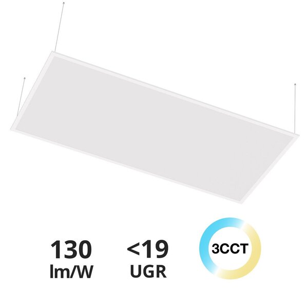 Pannello LED a Sospensione 120x60 42W CCT UGR19 con driver Philips Colore Bianco Variabile CCT