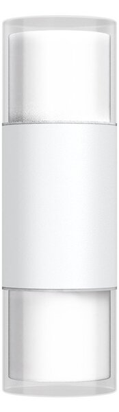 Applique Cilindrica Bidirezionale Bianca IP54 con 2 basi GU10