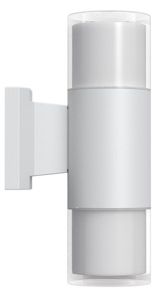 Applique Cilindrica Bidirezionale Bianca IP54 con 2 basi GU10