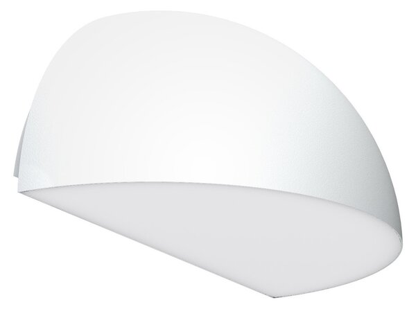 Applique Curva Monodirezionale con base E27 IP54 Bianca - Serie BRINA