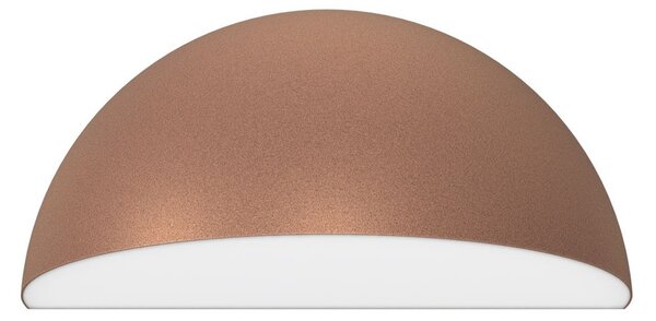 Applique Curva Monodirezionale con base E27 IP54 Corten - Serie BRINA
