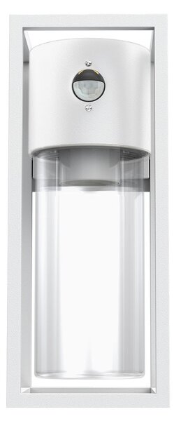 Applique Bianca E27 con Sensore di Movimento IP54 - Serie VIMO
