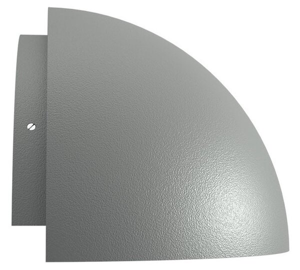 Applique Curva Monodirezionale con base E27 IP54 Grigia - Serie BRINA