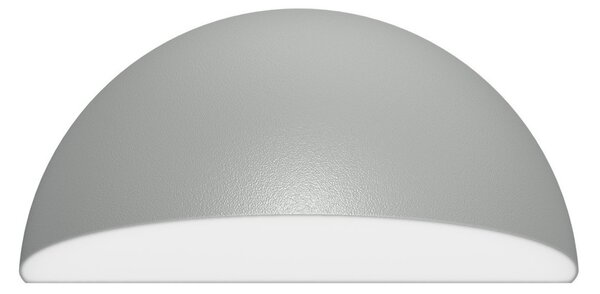 Applique Curva Monodirezionale con base E27 IP54 Grigia - Serie BRINA