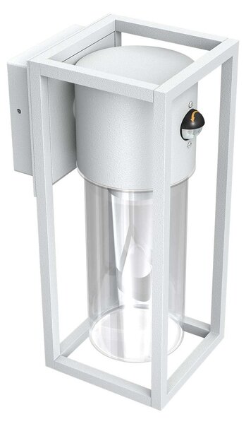 Applique Bianca E27 con Sensore di Movimento IP54 - Serie VIMO