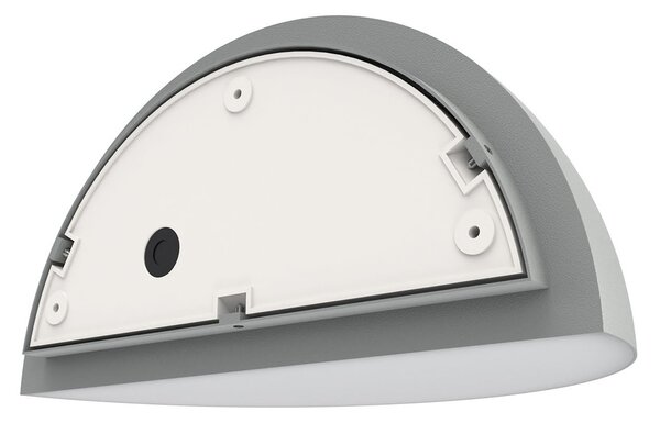 Applique Curva Monodirezionale con base E27 IP54 Grigia - Serie BRINA