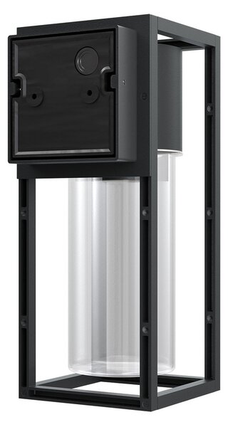 Applique Nera E27 con Sensore di Movimento IP54 - Serie VIMO