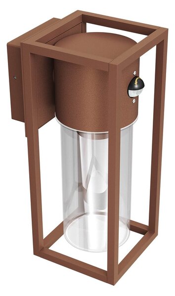 Applique Corten E27 con Sensore di Movimento IP54 - Serie VIMO