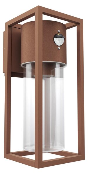 Applique Corten E27 con Sensore di Movimento IP54 - Serie VIMO