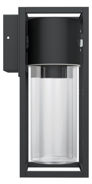 Applique Nera E27 con Sensore di Movimento IP54 - Serie VIMO
