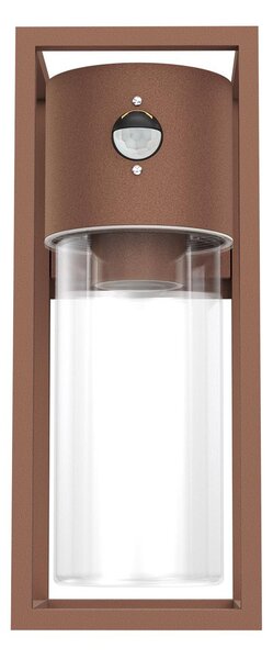 Applique Corten E27 con Sensore di Movimento IP54 - Serie VIMO