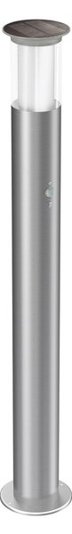 Paletto Solare 80cm in Acciaio Inox con Sensore Movimento e Picchetto Colore Bianco Naturale 4.000K