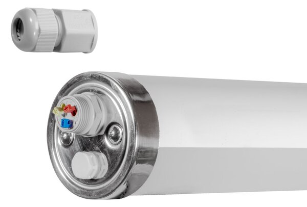 Plafoniera LED 150cm 50W IP69K in PMMA - con driver Philips Xitanium Colore Bianco Naturale 4.000K