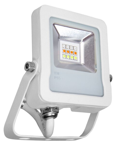 Faro proiettore LED RGB 10W IP65 con Telecomando - Bianco Colore RGB