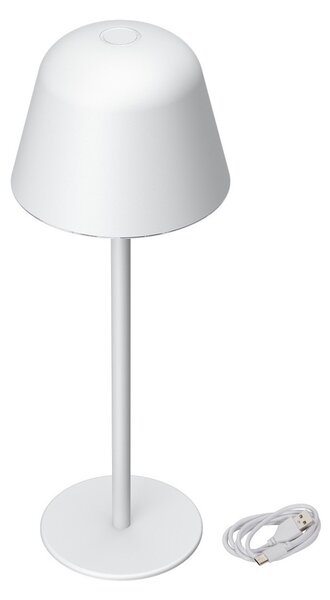 Lampada da Tavolo Ricaricabile 2.2W IP54 CCT Dimmerabile - Bianca