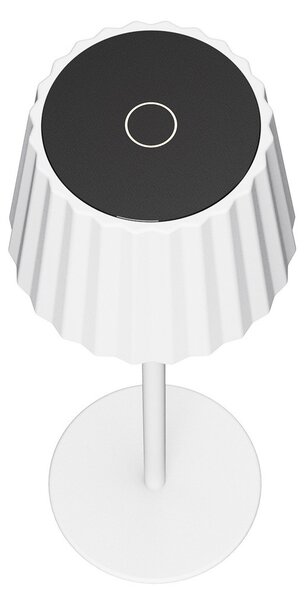 Lampada da Tavolo Ricaricabile 2.2W IP54 CCT Dimmerabile - Bianco Rigato