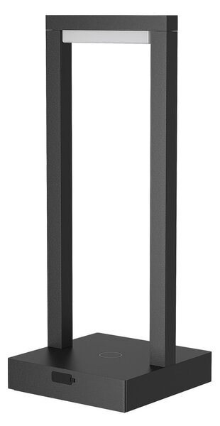Lampada da Tavolo Ricaricabile 2.2W IP54 CCT Serie VELA - Nera
