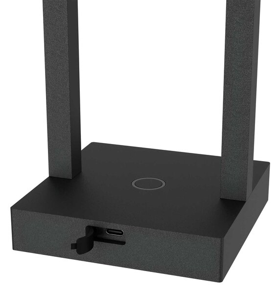 Lampada da Tavolo Ricaricabile 2.2W IP54 CCT Serie VELA - Nera