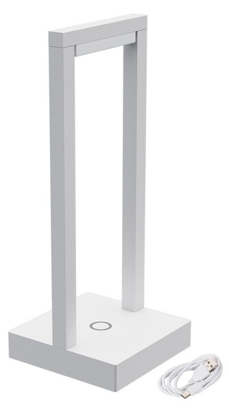 Lampada da Tavolo Ricaricabile 2.2W IP54 CCT Serie VELA - Bianca
