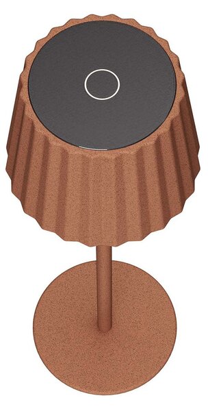 Lampada da Tavolo Ricaricabile 2.2W IP54 CCT Dimmerabile - Corten Rigato