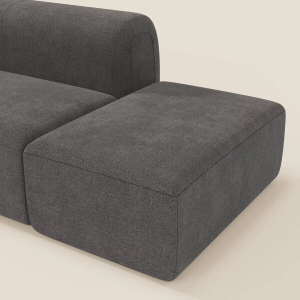BonBon Divano modulare componibile – Composizione con pouf terminale i