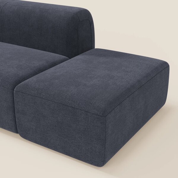 BonBon Divano modulare componibile – Composizione con pouf terminale i