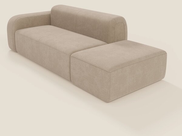 BonBon Divano modulare componibile – Composizione con pouf terminale i