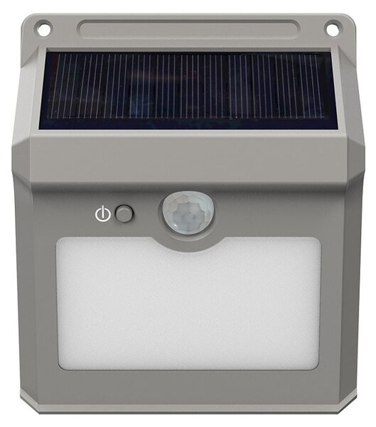 Applique Solare Rettangolare da parete IP65 con Sensore di Movimento Colore Bianco Naturale 4.000K