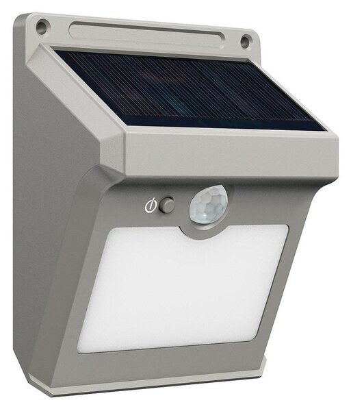 Applique Solare Rettangolare da parete IP65 con Sensore di Movimento Colore Bianco Naturale 4.000K