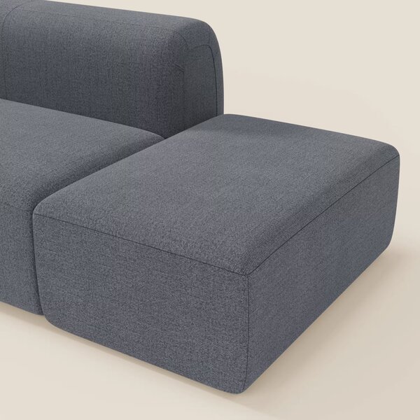 BonBon Divano modulare componibile – Composizione con pouf terminale i