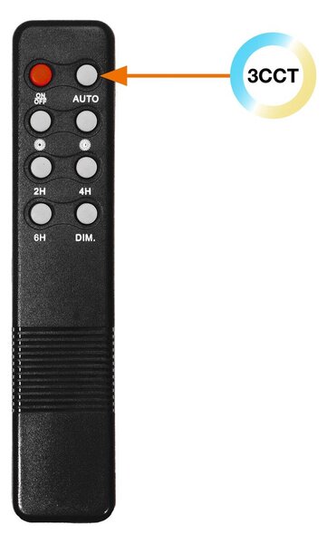 Lampione LED Solare da Giardino 2000 lumen IP65 CCT Bianco Variabile Colore Bianco Variabile CCT