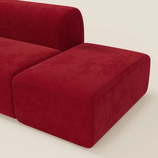 BonBon Divano modulare componibile – Composizione con pouf terminale i