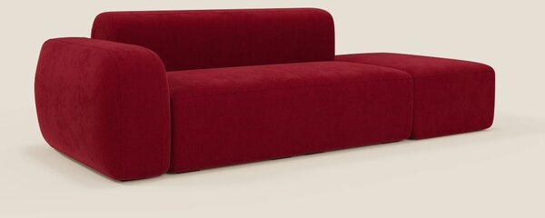 BonBon Divano modulare componibile – Composizione con pouf terminale i