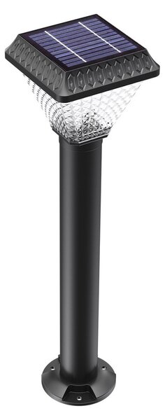 Paletto Solare da Giardino 60 cm IP65 300 lumen con Telecomando Colore Bianco Naturale 4.000K