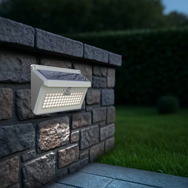 Applique Solare Rettangolare IP65 con Sensore di Movimento 300 lm Colore Bianco Caldo 3.000K