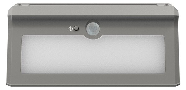 Applique Solare Rettangolare IP65 con Sensore di Movimento 300 lm Colore Bianco Caldo 3.000K