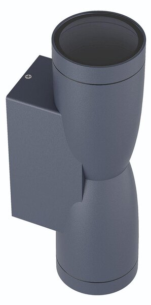 Applique Conica a Clessidra Bidirezionale IP65 GU10 - Grigia